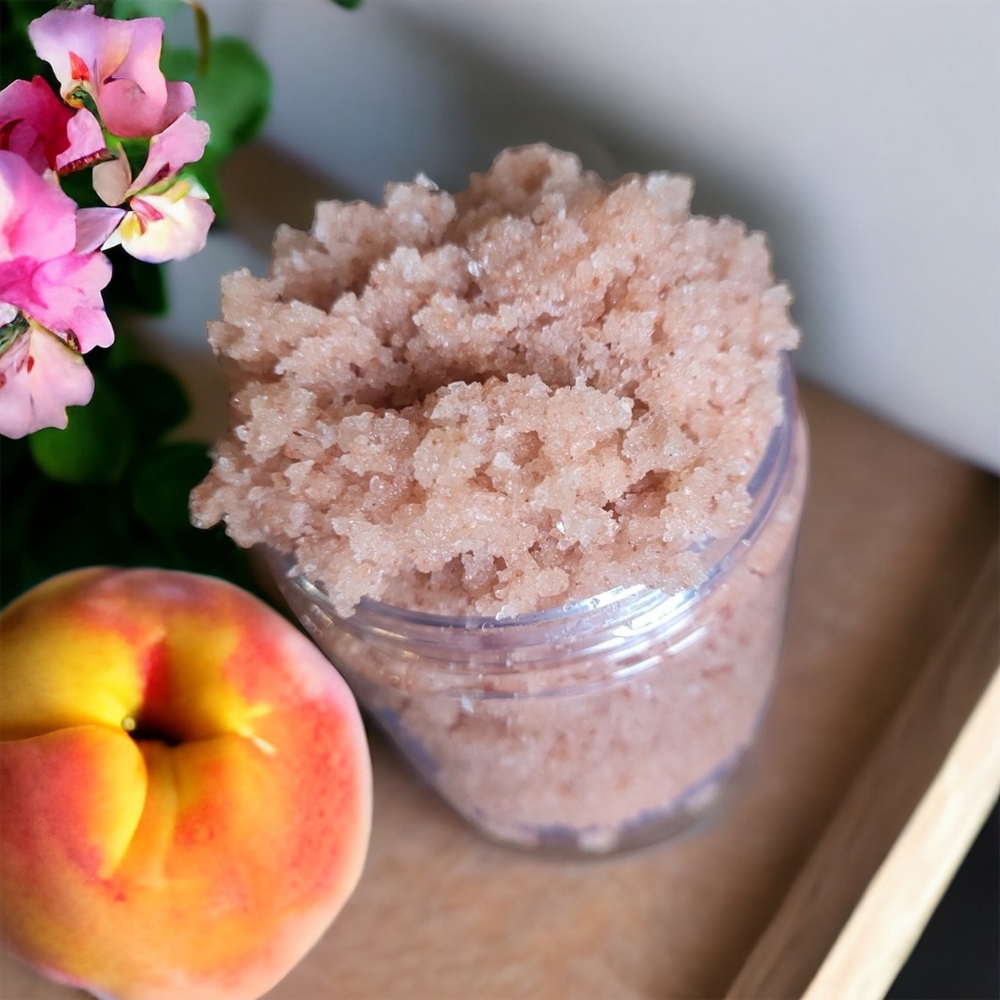 Body Scrub Exfoliation Hydration Pink Himalayan Salt Scrub Orchid & Vine